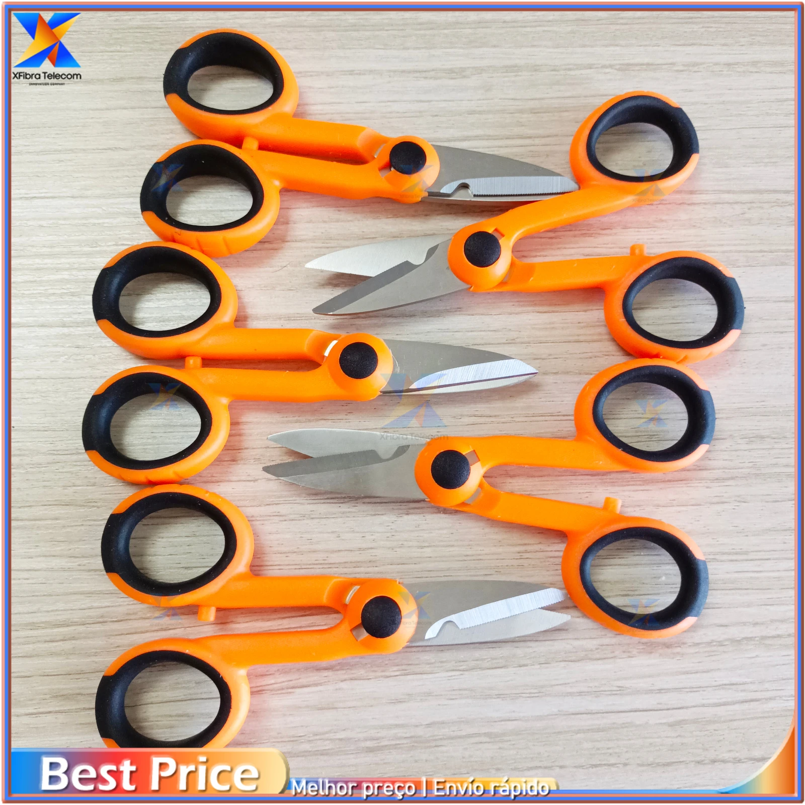 5pcs/lot Fiber Optic Kevlar Shears Scissors Cut Electrical Wire Coax