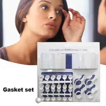 

Eyelash Extension Disposable Glue Rings Tattoo Pigment Holder Divided Pallet Adjustable Convenient To Use Quick Delivery