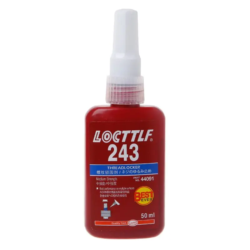 

243 Medium Strength Thread Lock Adhesive Glue Multi-purpose Use 50ML R7RB