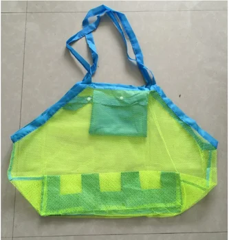 

Foldable Portable Beach Bag Kids Children Mesh Storage Bag Outdoor Beach Park Swimming Toys Towel Clothes Organizer Swimming Bag