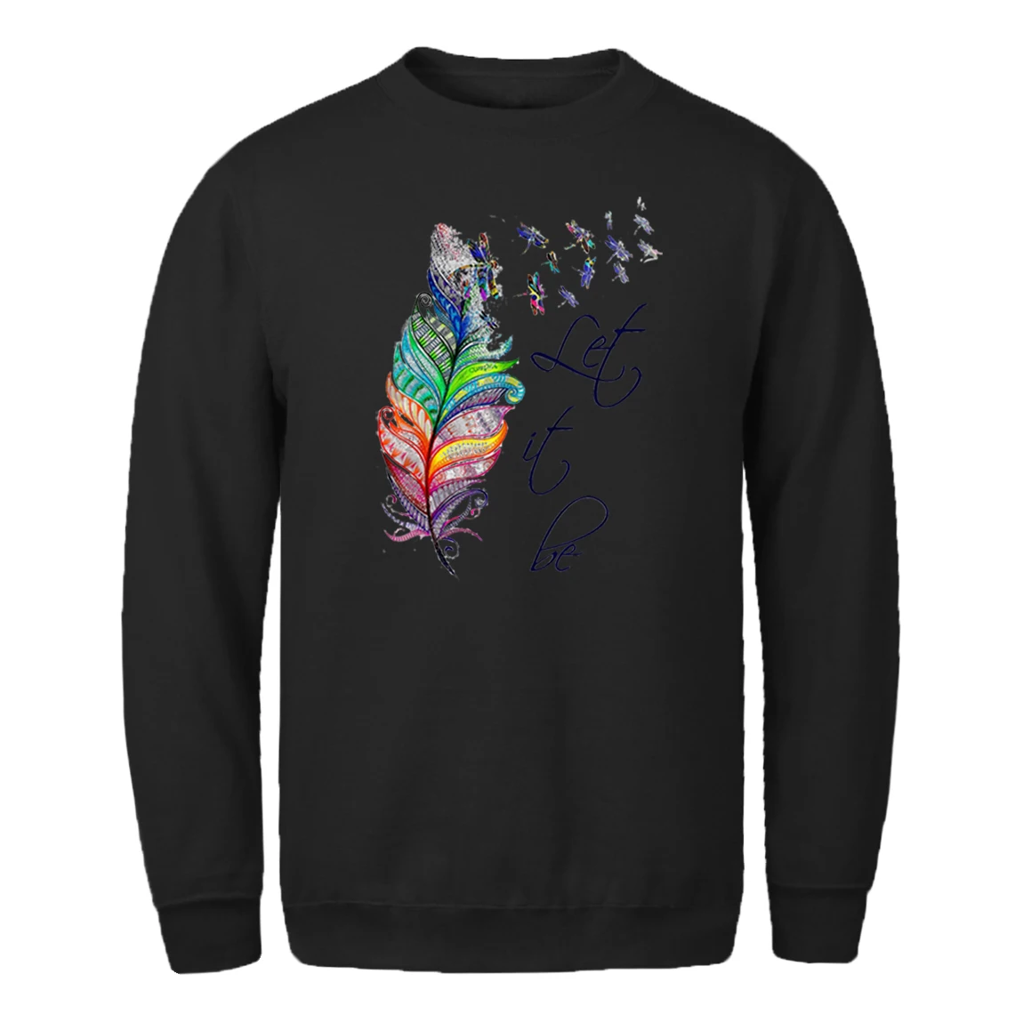

Let It Be Printing Mens Sweatshirt Casual Hip Hop Male Hoodie Hipster Standard Pullovers Homme Winter Retro Sudaderas Masculino