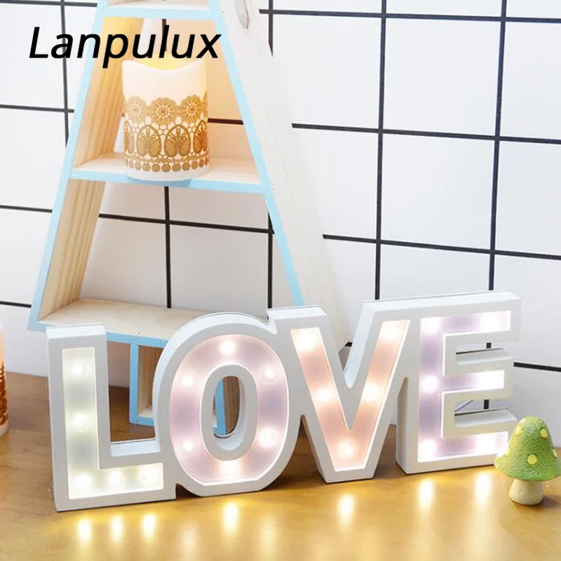 Lanpulux домашний светодиодный светильник с надписью LOVE сочетающимися носками в