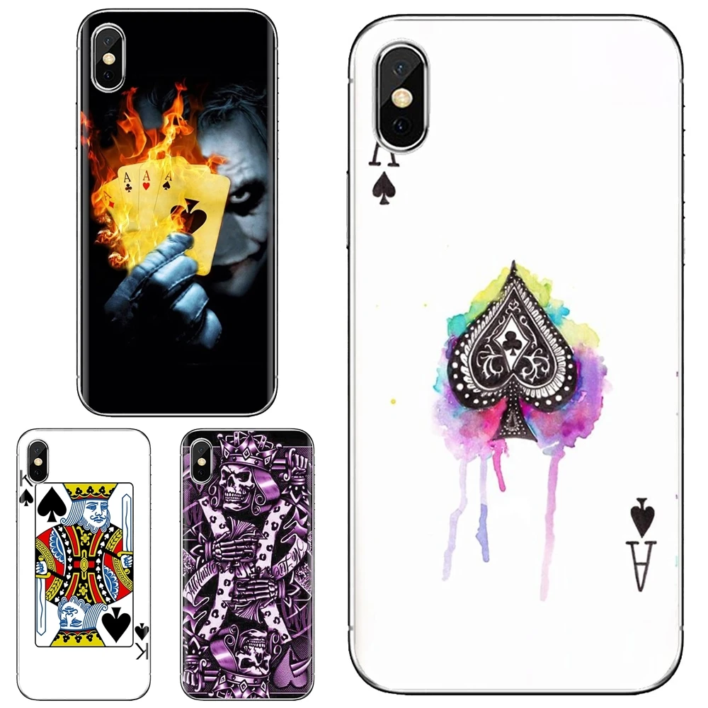 Ace family королева покера король для Samsung Galaxy J1 J2 J3 J4 J5 J6 J7 J8 Plus 2018 Prime 2015 2016 2017 ЕС мягкий