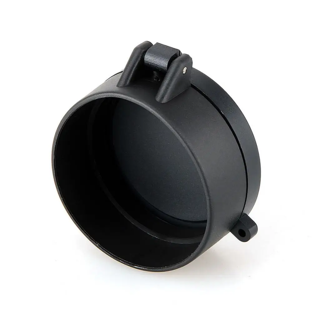 Rifle Scope Lens Cover Rifle Scope Protector 25.5mm-64mm Transparent Rifle-Scope Lens Cover Flip Up Quick Spring Protection Cap Objective Lense Lid Airsoft Hunting-Rifle