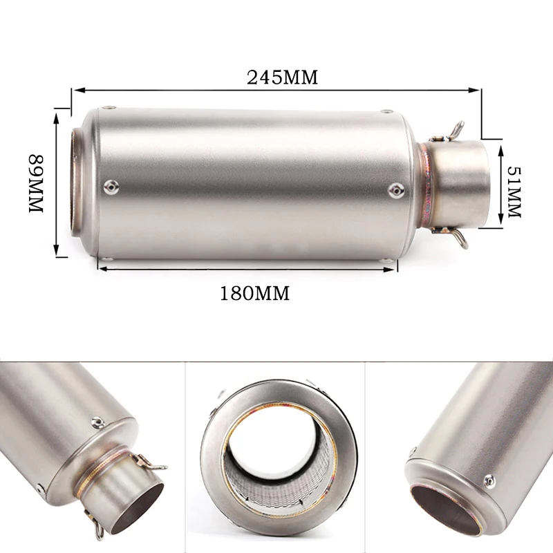 For Yamaha MT09 Tracer 900 Motorcycle Exhaust Muffler Tips Short 245MM Header Front Link Connect Pipe Whole System - Image 2