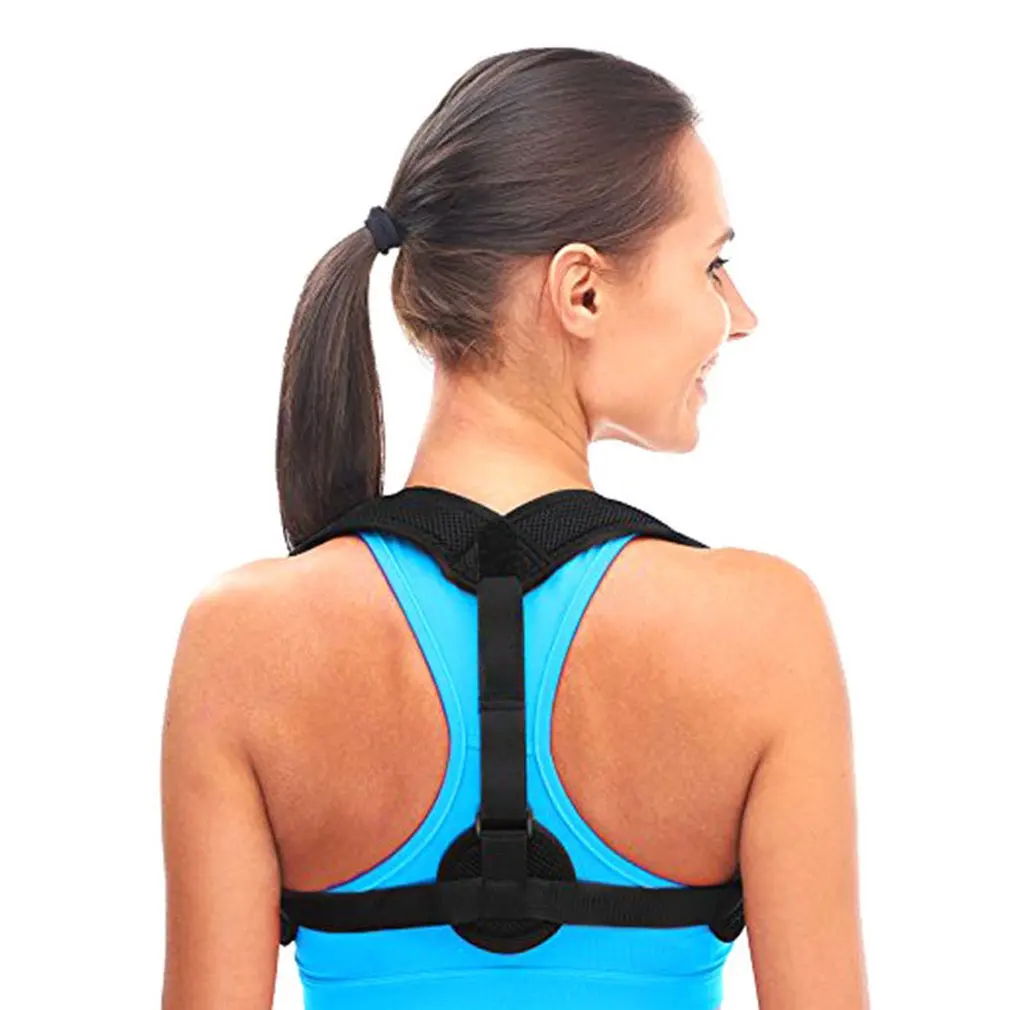 Back Correction With Breathable Adjustable Humpback Sitting Posture Corrector Men And Women Children Back Shoulder Support posture corrector women men adjustable shoulder brace back support strap belt