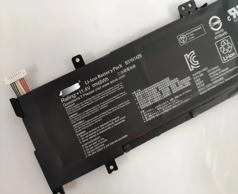 11,4 V 48WH B31N1429 Аккумулятор для ноутбука ASUS A501L A501LX A501LB5200 K501LB K501LX K501U K501UX K501UB