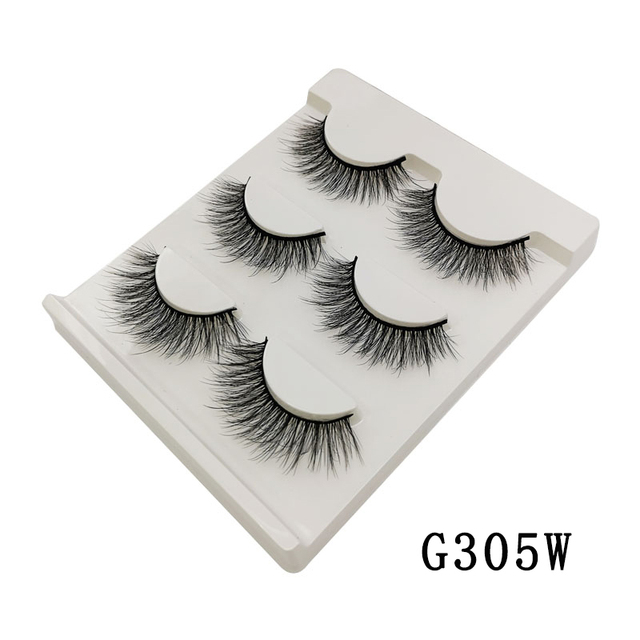 Pair 3D Mink Lashes Natural Eyelash Dramatic False Eyelashes Faux Cils Makeup Wholesale Fake Eyelash Extension maquiagem