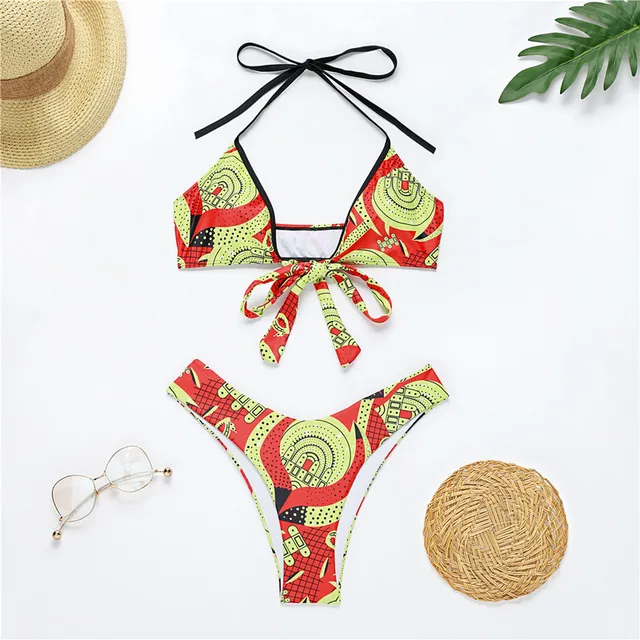 Oba African  Bikini  Push Up  Swimsuit - Image 6