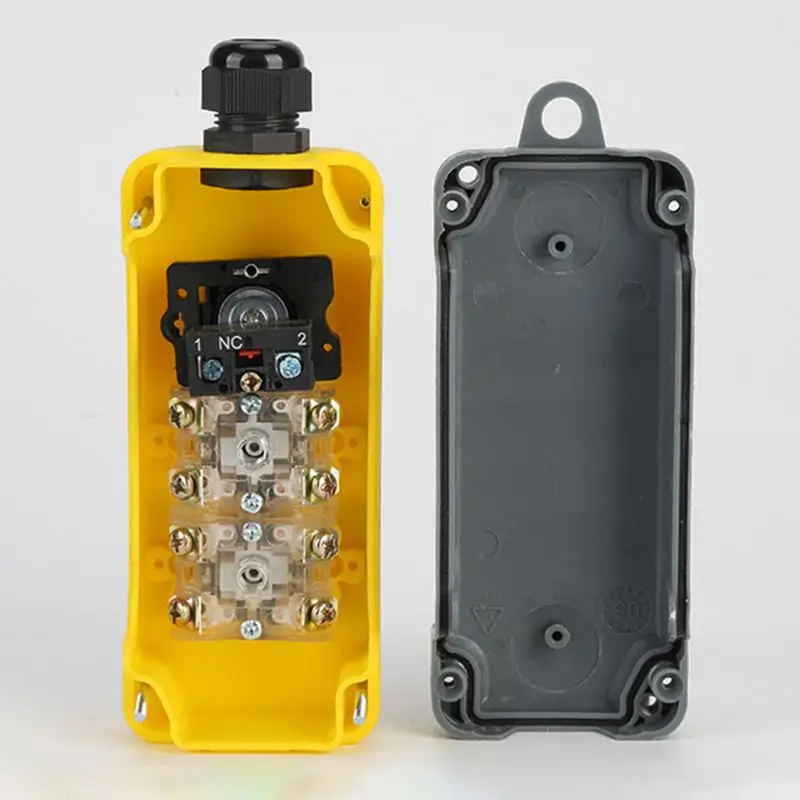 Interruptor de Pressão Industrial à Prova Parada de Emergência para Guindaste Estação de Controle Interruptor Industrial Botão Água Elétrico 94pc d' 2 Cheap Interr.