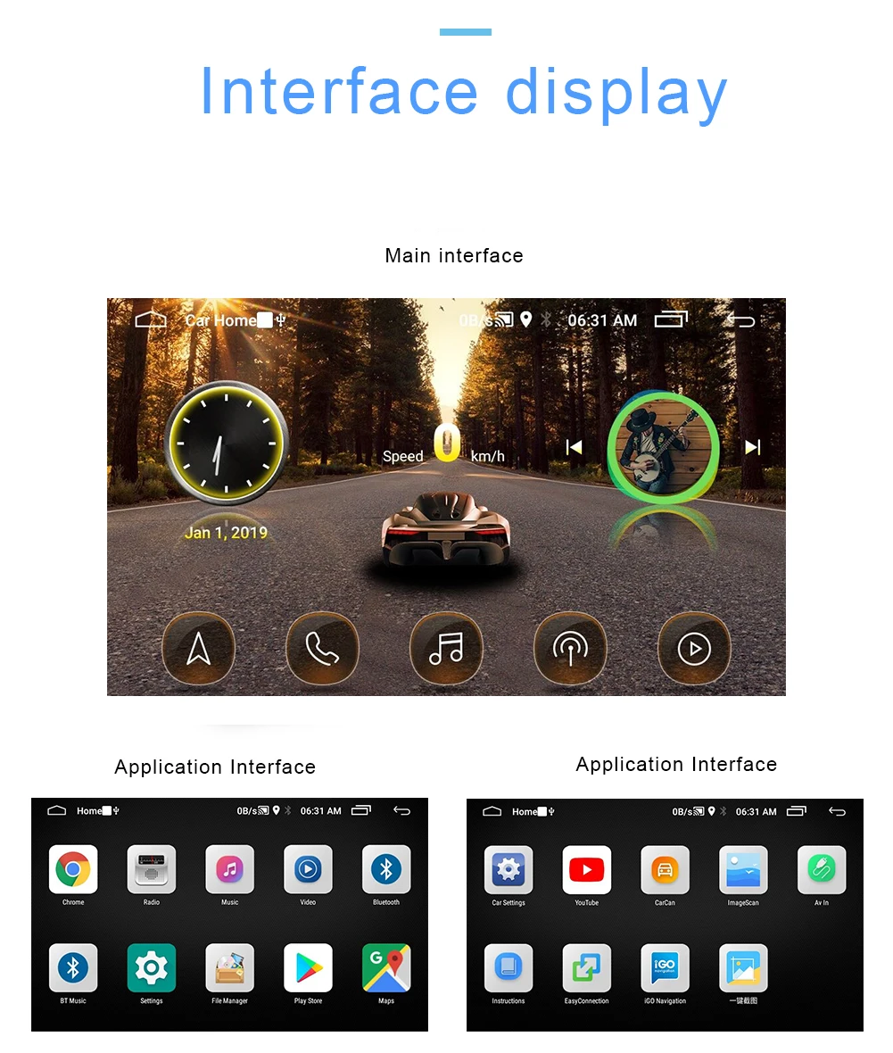 Автомобильный мультимедийный плеер 2 din Android автомобильный стерео радио Bluetooth wifi Аудио Зеркало Ссылка android 8,1 gps навигация