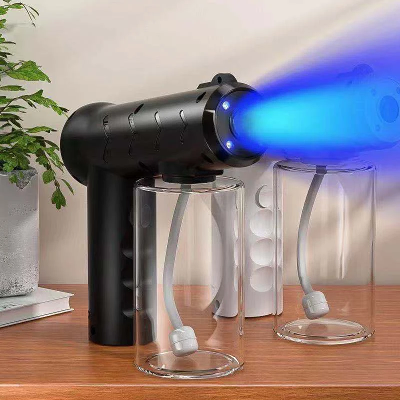 Accessori da giardino 380ML Blue Light Wireless Nano Vapore Atomizzatore Nebulizzatore Disinfezione Acqua Spruzzatore Macchina Pistole a spruzzo a vapore_voghion.com