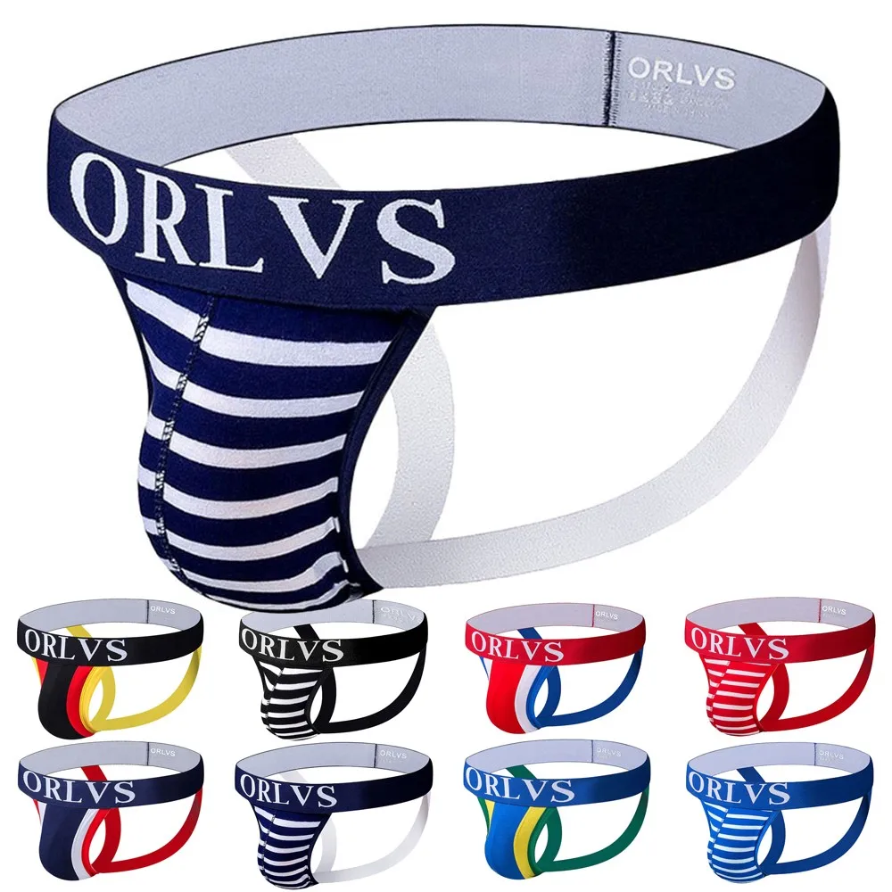 Ropa interior Sexy Gay para Hombre, Tanga de algodón, Bikini