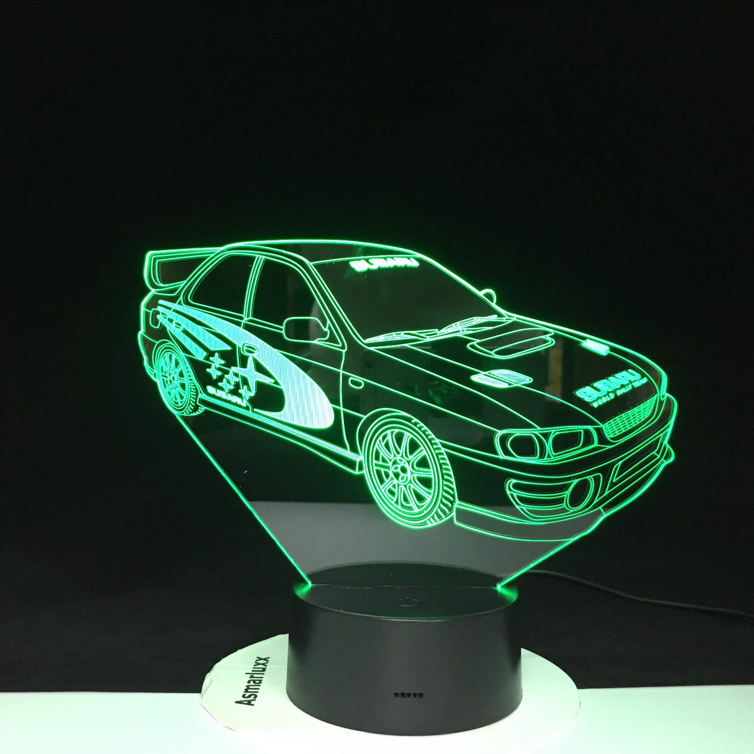 3d лампа для гоночного автомобиля многоцветная с пультом на день рождения подарок