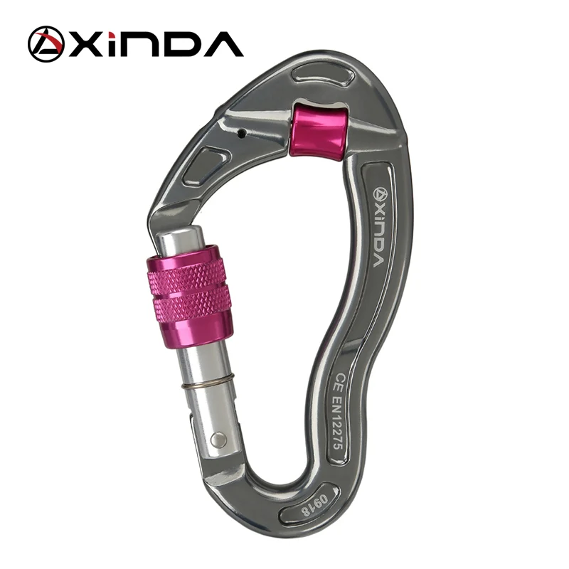 XINDA профессиональный открытый скалолазание 25KN Натяжной замок безопасности