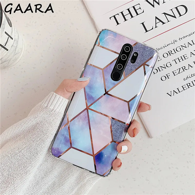 Покрытие геометрический мраморный чехол для Xiaomi Redmi Note 5 6 7 8 Pro Чехол для Xiaomi Redmi Note 5 6 7 8 чехол для телефона мягкий силиконовый etui