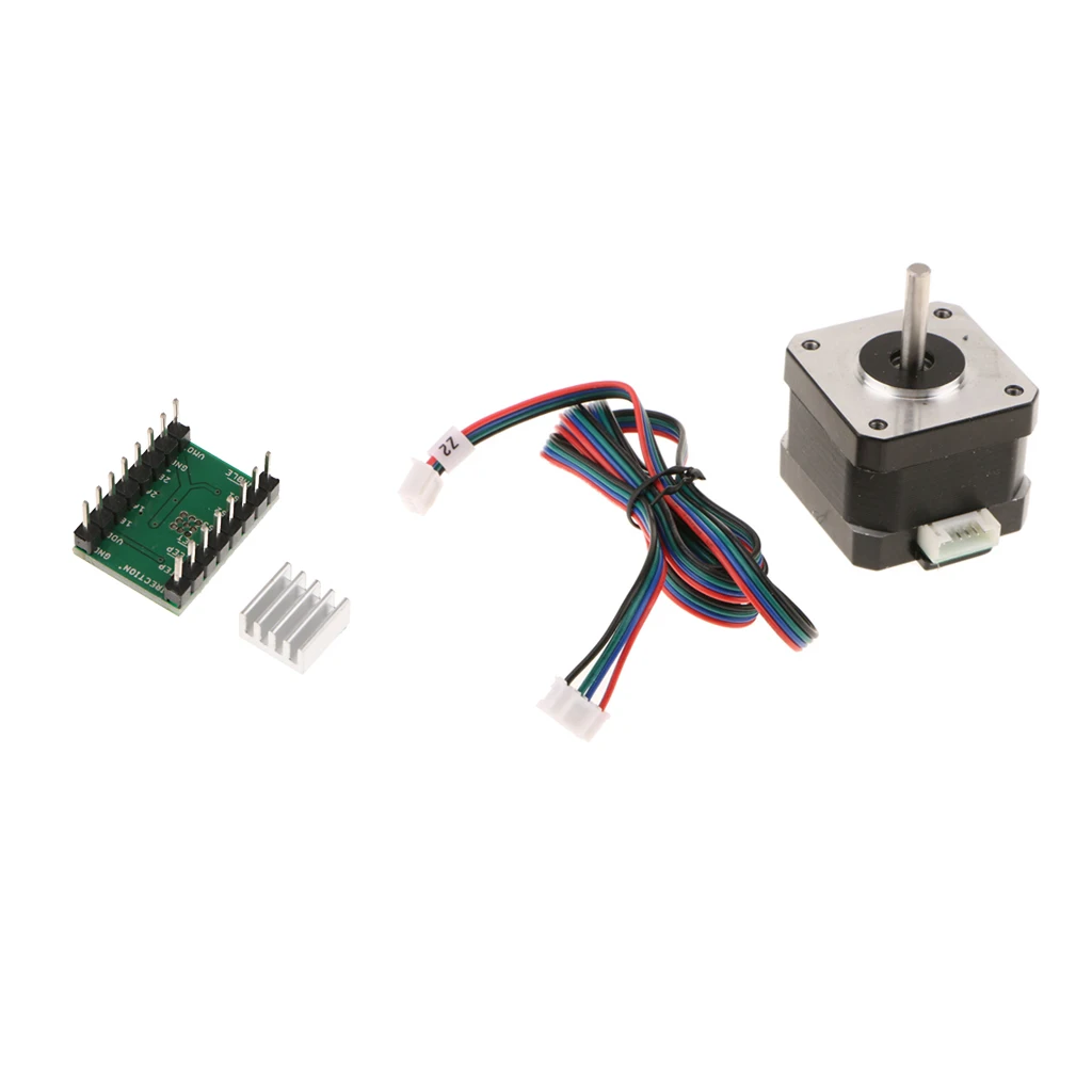 3D Printer 4-lead Nema17 Stepper Motor 40 MM 1.8A +Stepper Motor Driver A4988 Stepstick