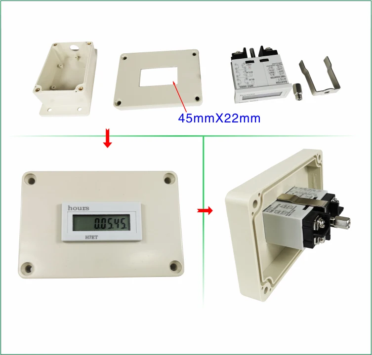 AC100-240V таймер кумулятивный часов без напряжения DC 5-30 в ключ блокировки 6 цифр ЖК-счетчики 9999H59M счетчик часов