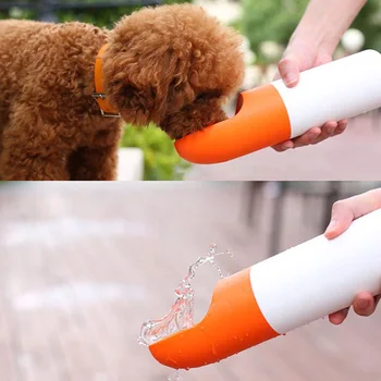 

2 In 1 Multifunctional Food Container Outdoor Travel Dispenser Dogs Cats Easy Clean Portable Walking Pet Water Bottle Leak Proof