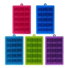 DIY большой кубик льда Форма Квадратной Формы Силиконовый поднос Фруктовница 15 решетки бар Кухня Аксессуары OCT998