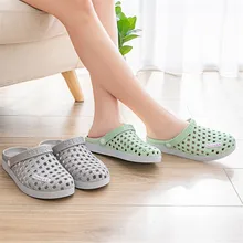 Новинка, унисекс, медицинская обувь для медсестры, больничная хирургическая лаборатория, водонепроницаемые Нескользящие сандалии, дышащие тапочки с отверстиями