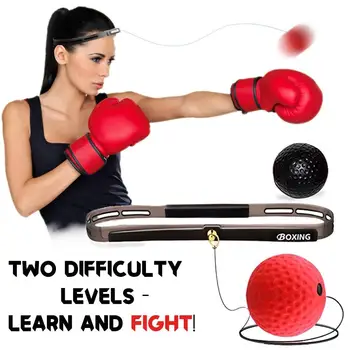 

Boxing Reflex Ball on String Headband Set Punching Fight Speed Agility Reaction Balls Hand Eye Training Equipment for Kids Adult