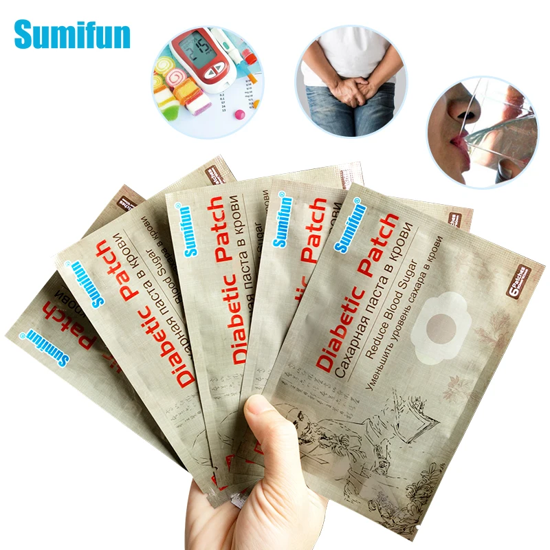 Sumifun 30 шт./5 пакетов диабетические пластыри сбалансированное содержание глюкозы