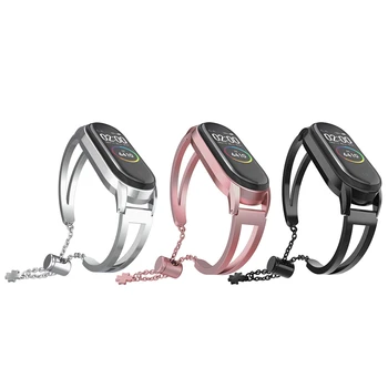 

Metal Triangle Adjustable Wrist Band Bracelet for Xiaomi Band 3 Band 4 Smart Watch Replacement Watchband Strap