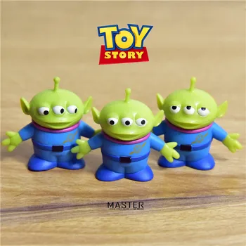 

3piece 4cm the three eyes robot Alien high quality figure toys Alien subminiature collection toys