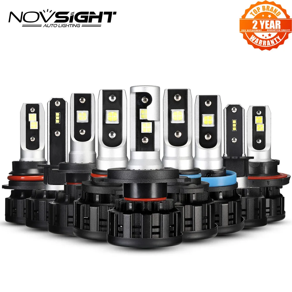NOVSIGHT H4 H7 H11 H1 CSP светодиодный фонарь 9005/HB3 9006/HB4 H13 9007 H3 18000Lm для автомобильных фар