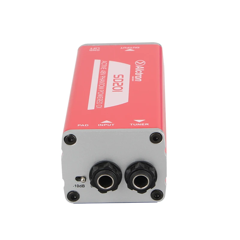 4 шт./лот Alctron SD201 Профессиональный активный DI box для записи гитары и сценического представления, акустической и электрической гитары