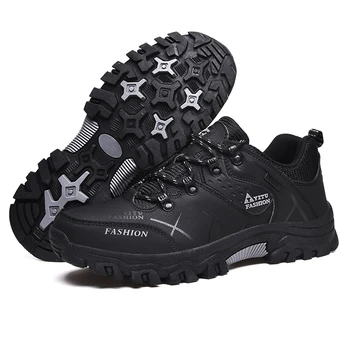 

Low-cut Outdoor Hiking Shoes for Men Waterproof Winter Sneakers Anti-skid Trekking Shoes Military Tactical Boots
