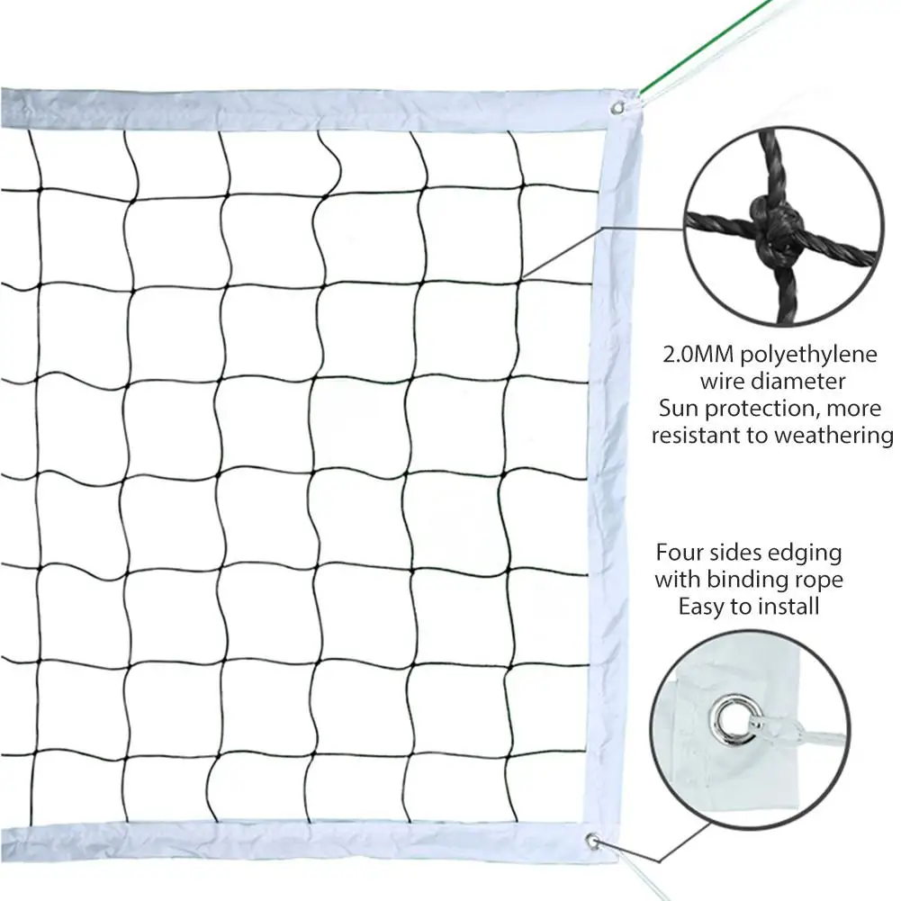 Professional Volleyball Net Outdoor Volleyball Court Size Net Height