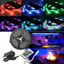 

Remote fita tira luces led light 5M IP65 Waterproof 5M 3528 RGB LED Strip Light +12V Power supply