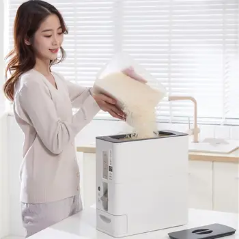 

10kg Multi-Function Metering Rice Cylinder Meter Barrel Moisture-Proof Insect-Proof Sealed Rice Box Household Rice Barrel