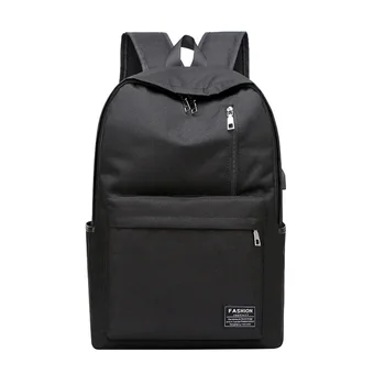 

1pc Simple Backpack Business Bag School Bag All-match Bag Fashion Bag for Women Men (Black)