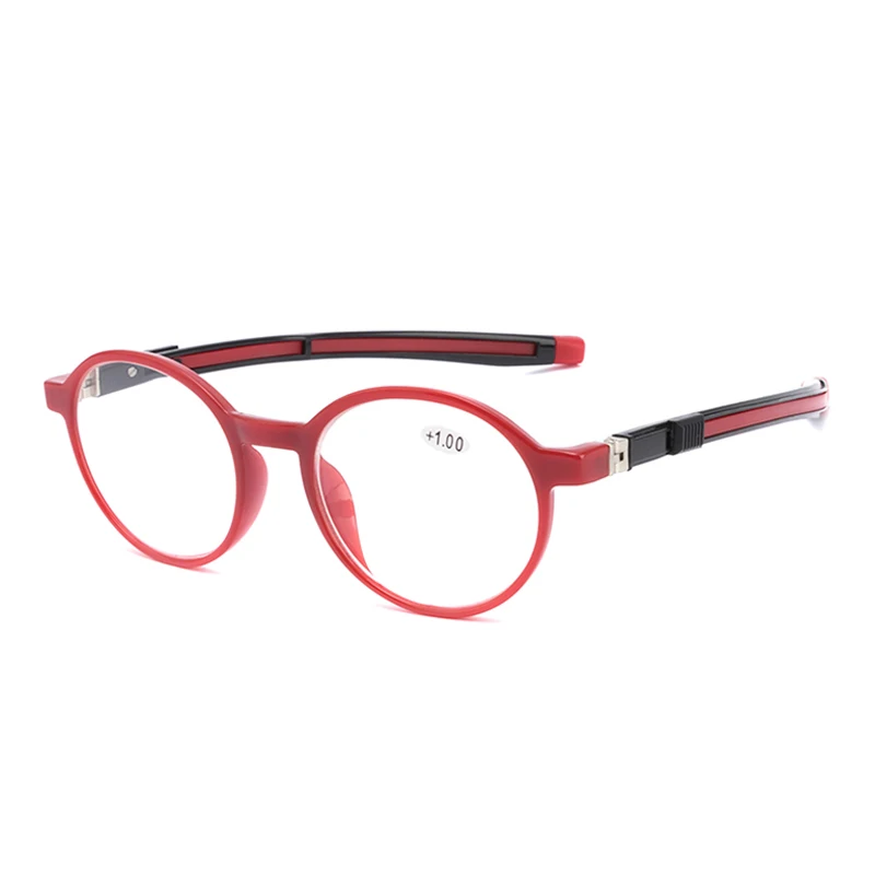 SAOIOAS, висящие на шее Магнитные очки для чтения, складные, для дальнозоркости, для мужчин и женщин, мягкие, силиконовые, магнитные, винтажные очки, 1,0 1,5 2,0 - Цвет оправы: B4