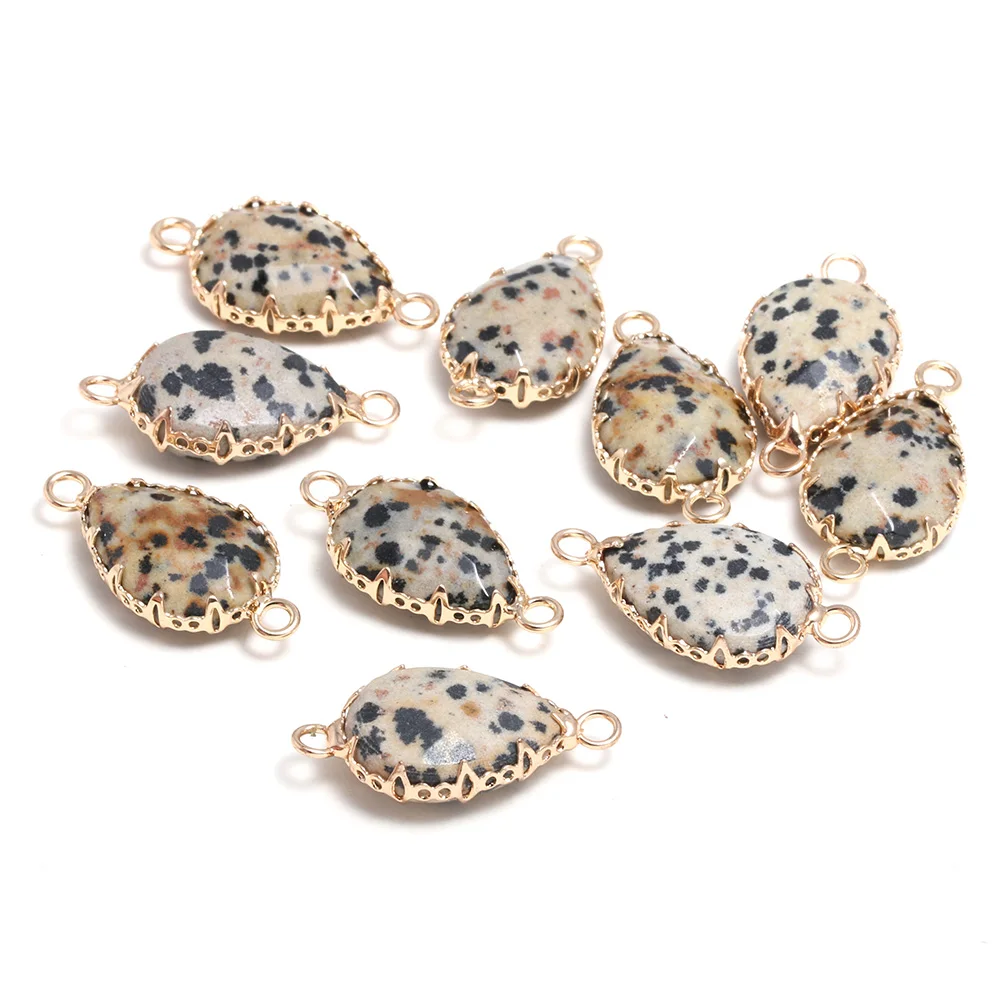 

Natural Stone Connectors Water Drop Shape Faceted Connectors 4pc/pack for Women Jewelry Making Necklace Size 13x26 mm
