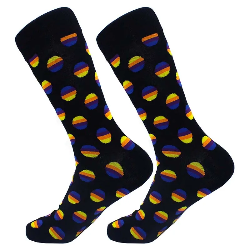 Мужские цветные удобные цветные носки для катания на роликах и скейтборде, повседневные забавные Свадебные носки, женские носки с геометрическим рисунком - Цвет: 17