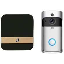 Умный Wi-Fi дверь безопасности с визуальной записью низкая мощность удаленный домашний мониторинг ночь также может быть Видео дверной телефон ЕС штекер