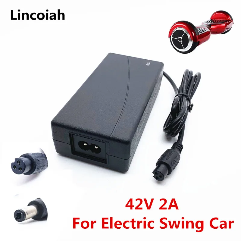 42V 2A Us Eu Plug Power Suppky Adapter Charger 36V 2A Per 2 Ruote Auto Bilanciamento Scooter Per Hoverboard Unic