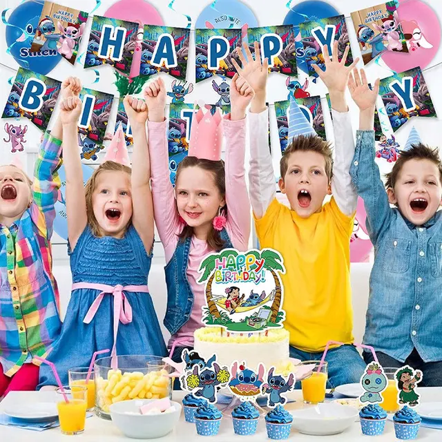 Disney Stitch Design decorazioni per feste di compleanno tovaglioli  bicchieri di carta piatti ragazzi ragazze Baby Shower articoli per la  tavola usa e getta - AliExpress