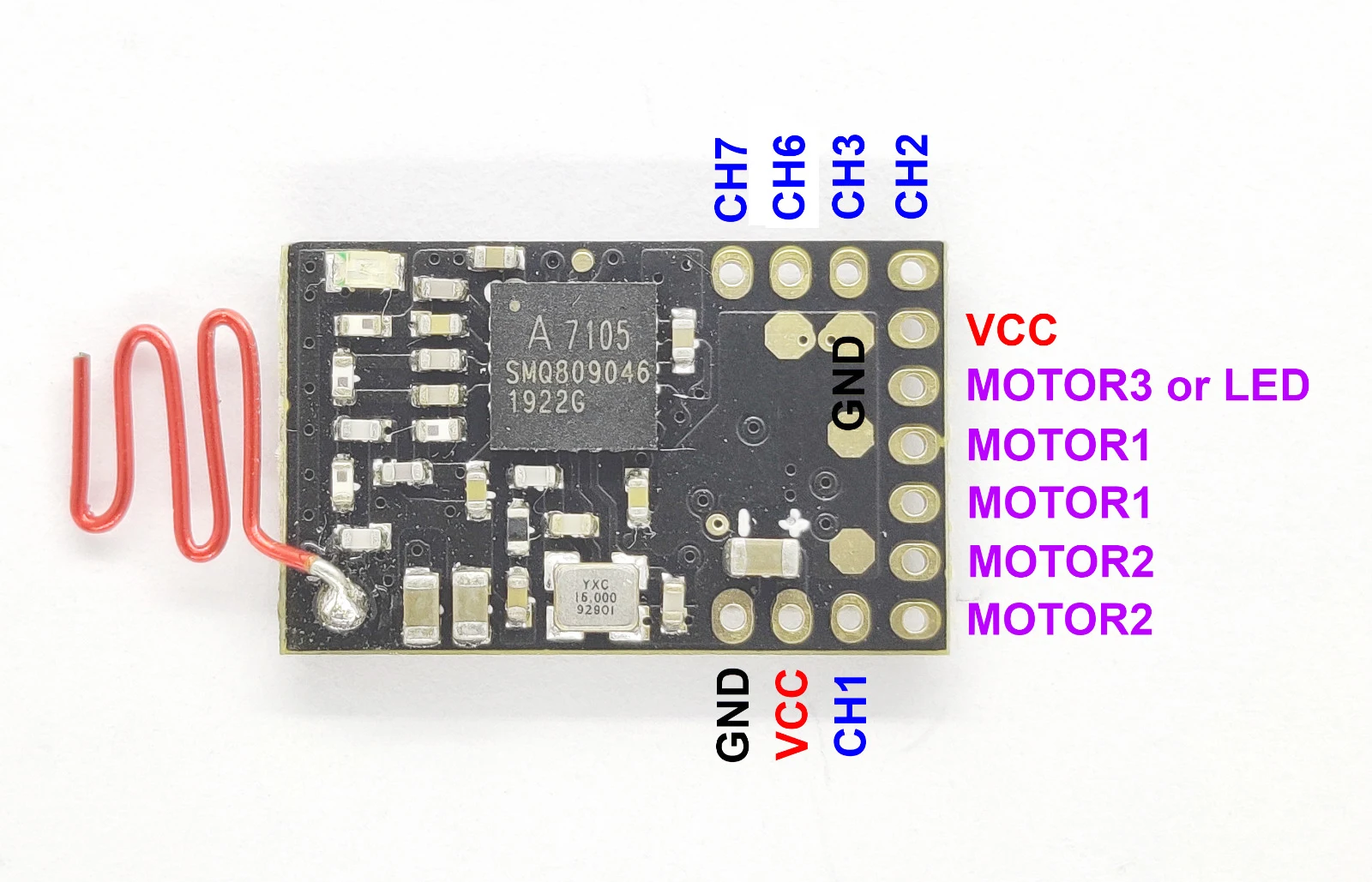 (Тип бака) Micro dasdas87 Nano 7CH приемник для передатчика FLYSKY Интегрированный 2 бака