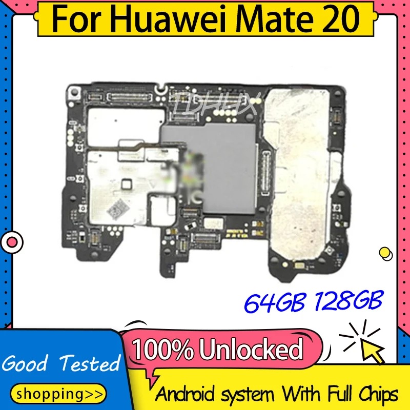 100% рабочая материнская плата 6 ГБ ОЗУ для HUAWEI mate 20 разблокированная логическая 64 Гб 128 Huawei с чипами|Антенны