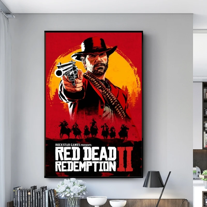 HD Печать Red Dead Redemption 2 постеры для фильмов на холсте настенные художественные