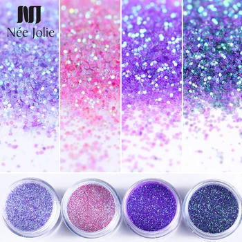 

10ml Shining Nail Glitter Powder Sequins Champagne Gold Pink Mixed Nail Sparkles Colors Makeup for Nail Art Decoration