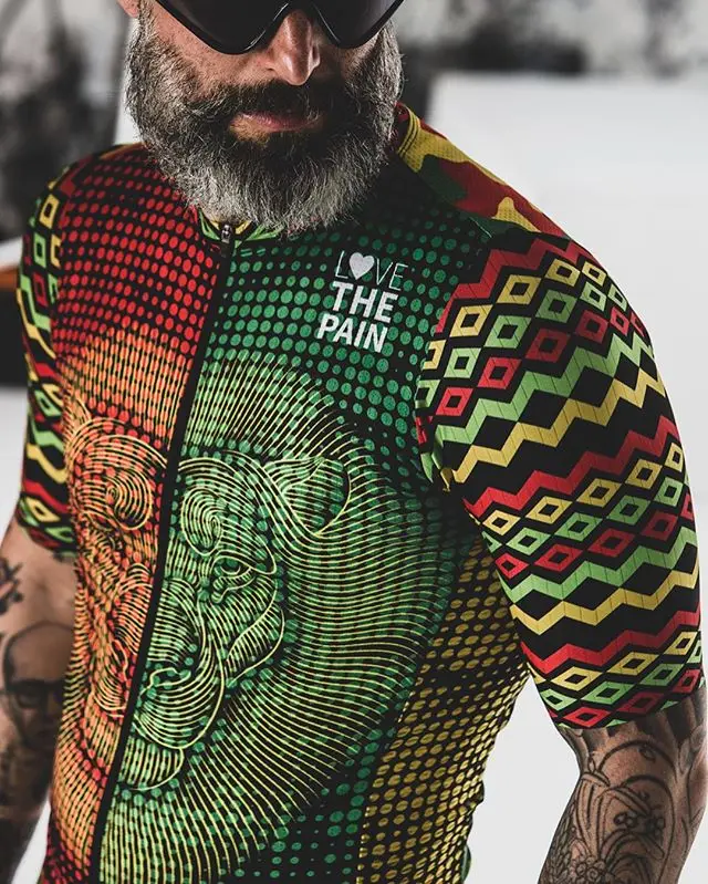 thumbnail image 1 of Maillot de ciclismo de manga corta verde de verano para hombre, camisetas de ciclismo aerodinámico, camisetas Sear Bicycle Maillot, ropa de ciclismo para hombre, verano, fabricado en EE. UU., 1 of 5