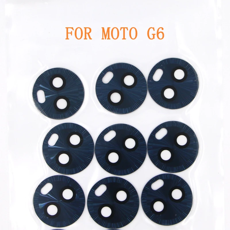 10/30PCS натуральная кожа Back Камера Стекло линза для цифрового преобразователя с Стикеры для Motorola Moto G6 цвет синий, черный; большие размеры золотого, серебряного цвета