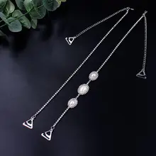 Дамские свадебные украшения из металлического сплава, декоративные лямки бюстгальтера, блестящие стразы, искусственный жемчуг, цепочка на плечо, съемная регулировка с крючками