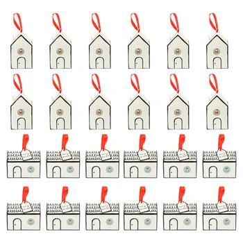 

1 Set Lovely Retro Small House Boxes Cute Christmas Gift Boxes Stickers Set